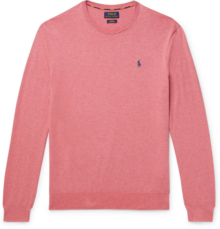 Photo: Polo Ralph Lauren - Slim-Fit Pima Cotton Sweater - Pink