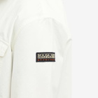 Napapijri Women's Twill Pocket Shirt in White Whisper