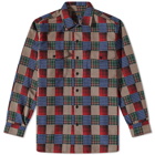 Beams Plus Men's WORK Like Dobby Check Shirt in Patchwork