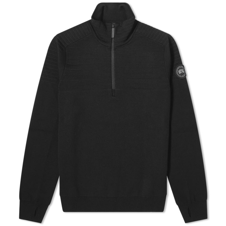 Photo: Canada Goose Black Label Clarke 1/4 Zip Knit