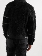 1017 ALYX 9SM - Blackmeans Embellished Distressed Denim Jacket - Black