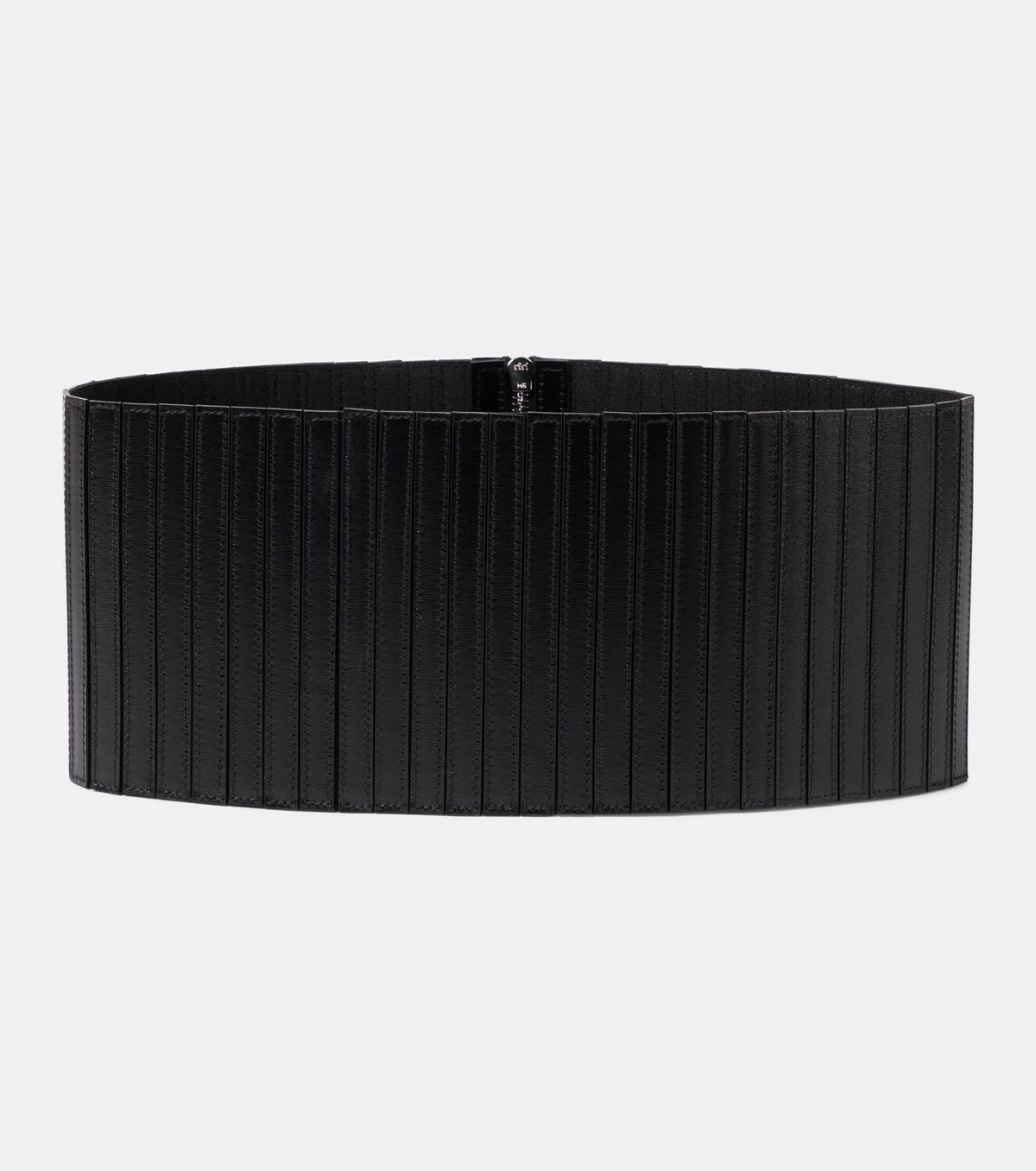 Alaïa Striped corset leather belt
