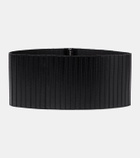 Alaïa Striped corset leather belt