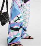 Pucci Vivara mid-rise silk wide-leg pants