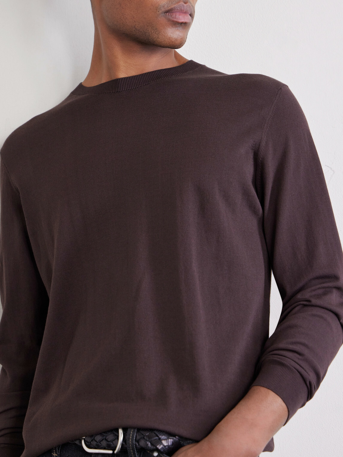 PIACENZA 1733 - Cotton Sweater - Brown