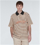 Lanvin - Logo striped cotton polo shirt