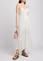 Loveshackfancy Esilda Lace-detailed Cotton Midi Dress White