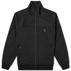 South2 West8 Men's Poly Smooth Trainer Track Jacket in Black
