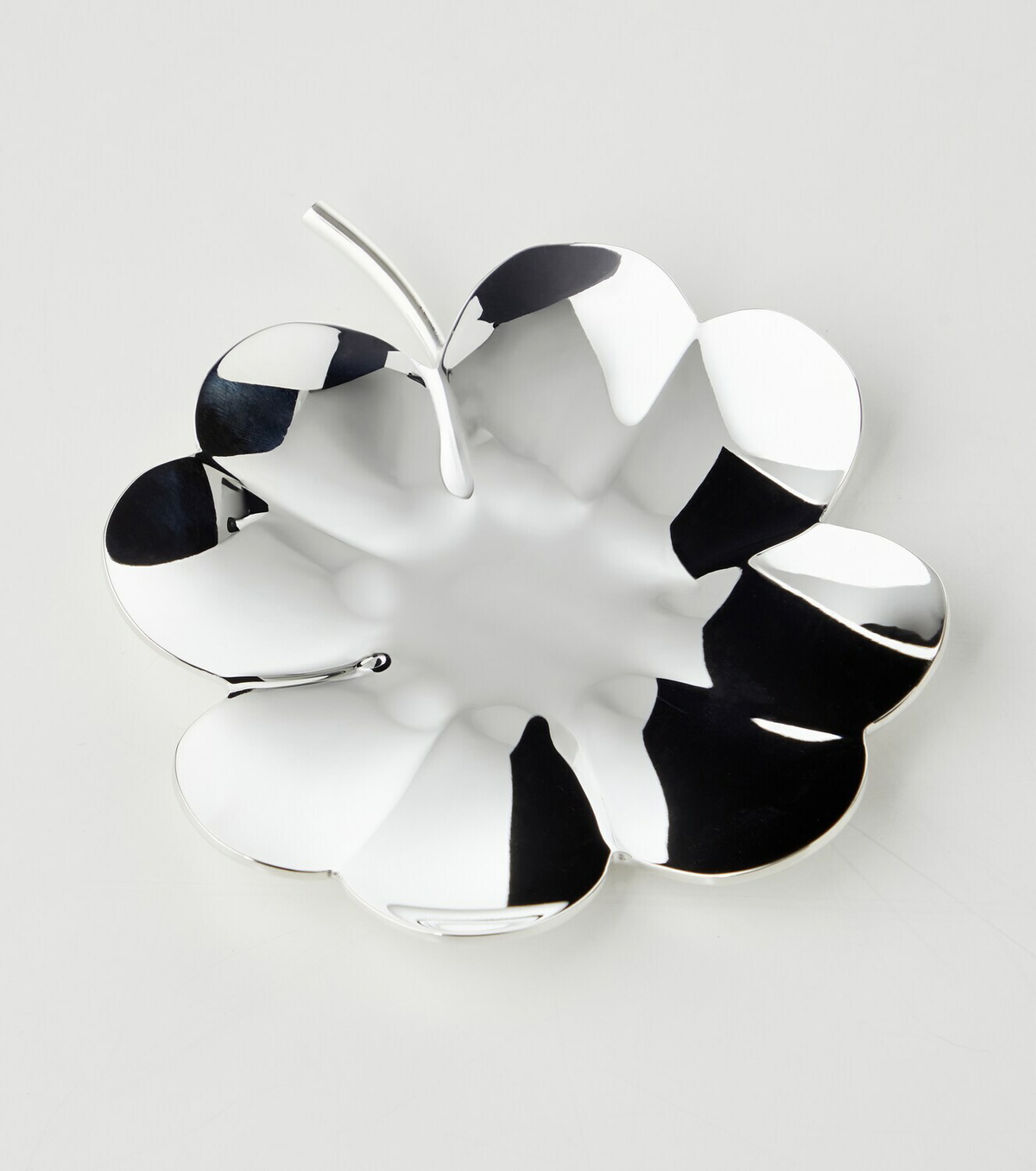 Christofle L'Herbier Clover silver-plated bowl