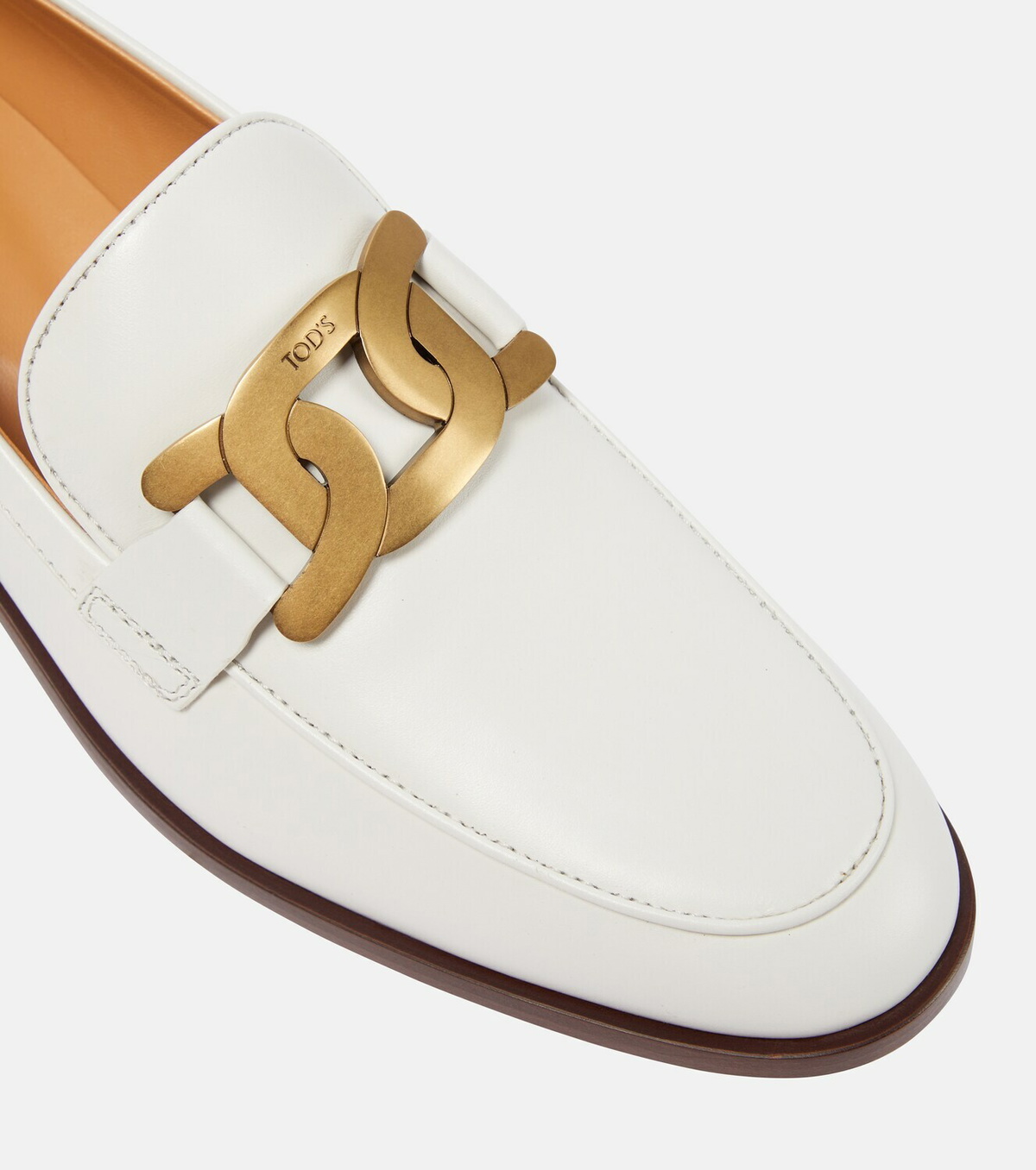 tod's embellished leather loafers