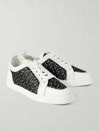 Christian Louboutin - Rantulow Rubber-Trimmed Mesh and Leather Sneakers - White