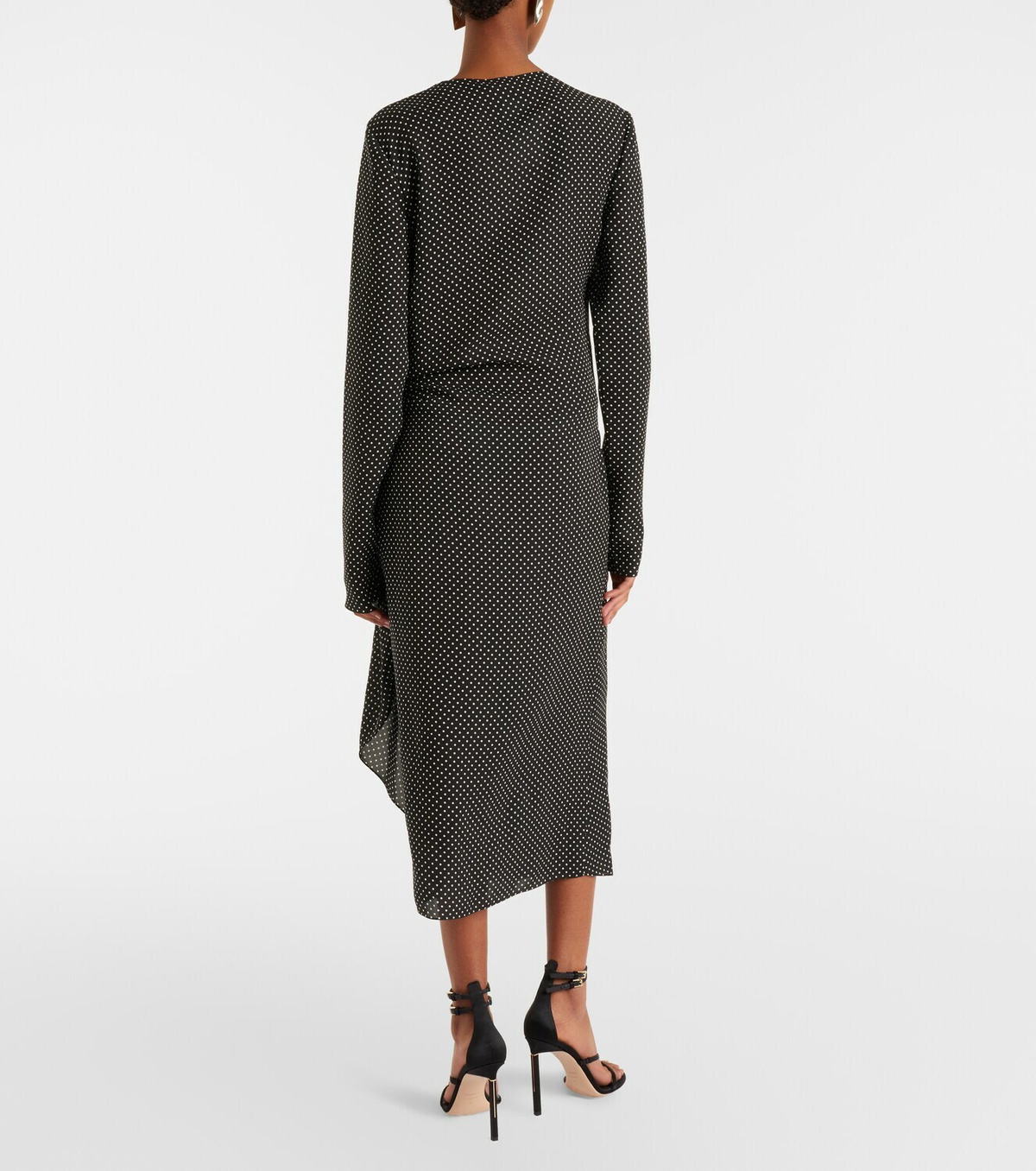 Tom Ford Polka-dot silk midi dress