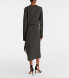 Tom Ford Polka-dot silk midi dress