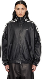 VETEMENTS Black Gym Leather Jacket