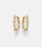 Mateo 14kt gold (585/1000) earrings with diamonds and pearls