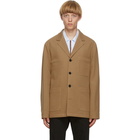 Paul Smith Tan Wool Tailored Work Blazer