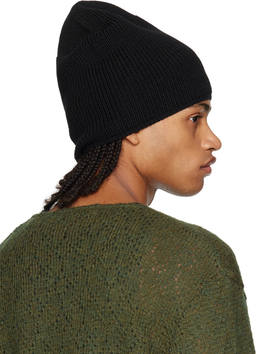 Our Legacy Black Knit Beanie Our Legacy