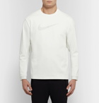 Nike - Appliquéd Stretch Cotton-Blend Jersey T-Shirt - Men - White