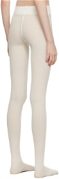 Wolford Off-White Rib Knit Mary Tights
