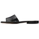 Maison Margiela Black Tabi Flat Mule Sandals