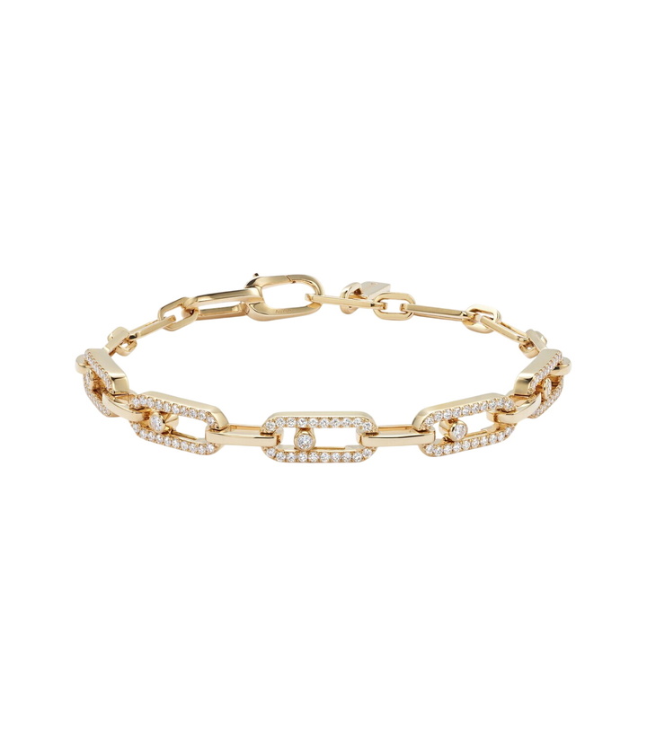 Photo: Messika Move Link 18kt gold bracelet with diamonds
