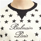 Balmain Women's Signature Stars Bulky Sweatshirt in Beige