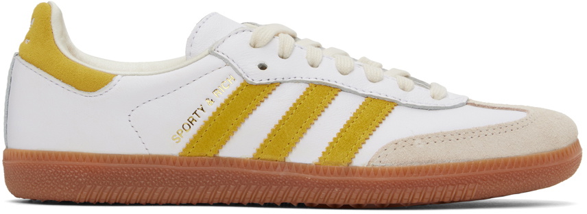 Sporty & Rich Yellow & White adidas Originals Edition Samba OG Sneakers  Sporty & Rich