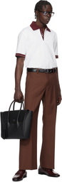 Ferragamo Black East-West Briefcase