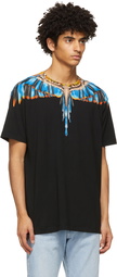 Marcelo Burlon County of Milan Black & Blue Wings T-Shirt