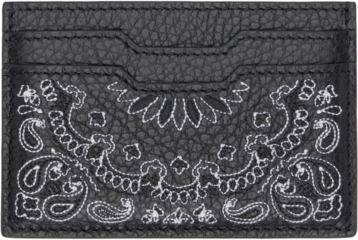 AMIRI Black Bandana Card Holder