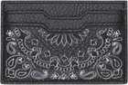AMIRI Black Bandana Card Holder