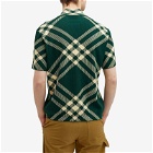 Burberry Men's Merino Knitted Polo Shirt in Daffodil Check