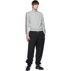 Moncler Grey Jersey Zip-Up Track Jacket