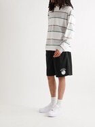 Stussy - 8-Ball Wide-Leg Logo-Print Mesh Shorts - Black