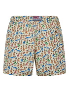 MC2 Saint Barth Man Lightweight Fabric Swim-shorts Lighting Micro Fantasy With Mermaid Print