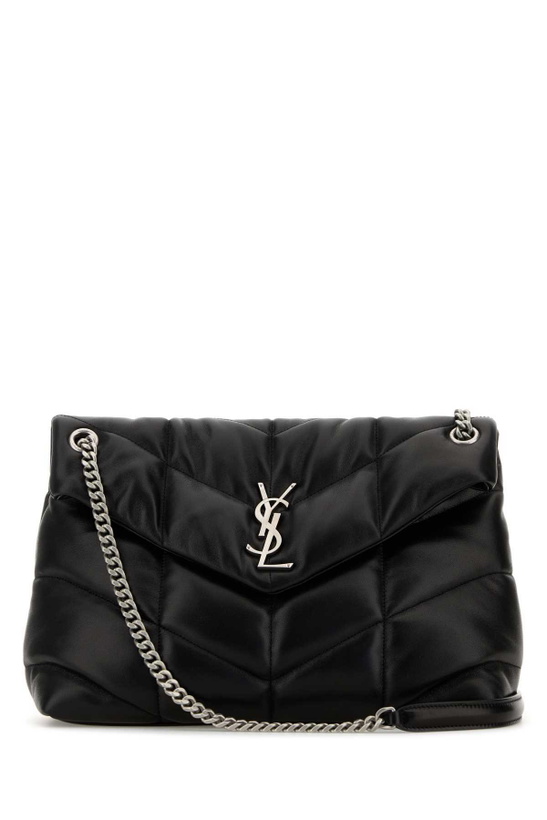 Photo: Saint Laurent Black Nappa Leather Medium Puffer Shoulder Bag