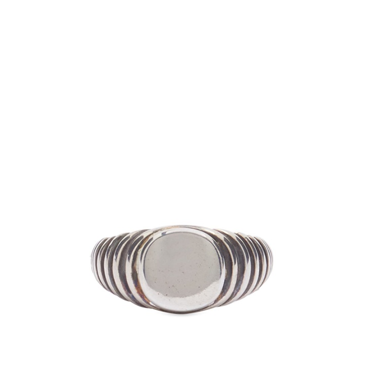 Photo: MAOR Men's Lira Small Square Ring in Silver
