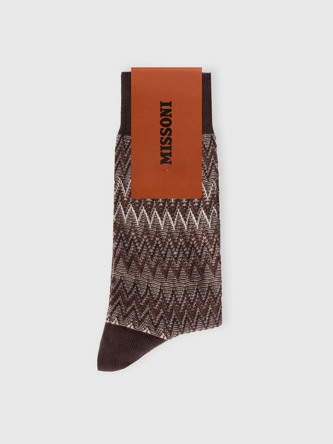 Missoni - Mid-length cotton-blend zigzag socks, Men, Multicoloured