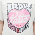 Patta Men's Forever And Always Washed T-Shirt in Melange Grey