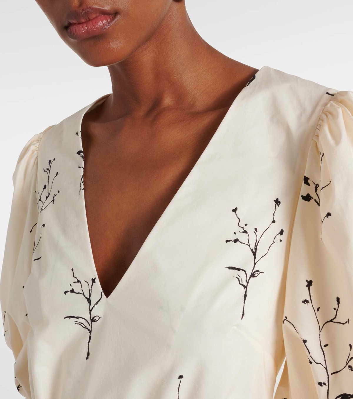 Altuzarra Corrie belted floral cotton midi dress