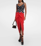 Vivienne Westwood Sunday off-shoulder cotton corset top