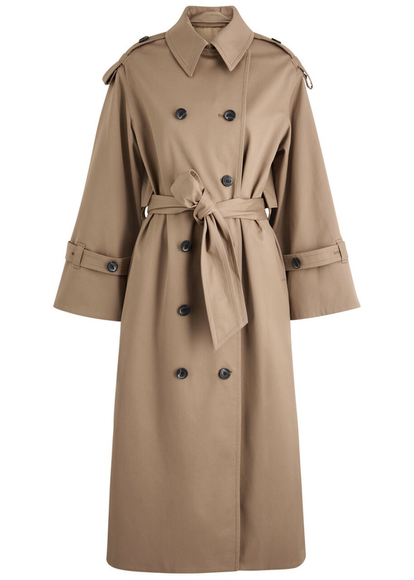 Photo: BY Malene Birger Alanis Stretch-cotton Trench Coat Light Brown