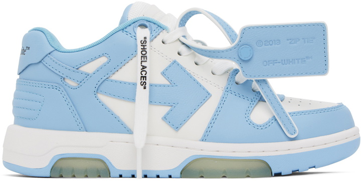 Photo: Off-White Blue & White Out Of Office Sneakers