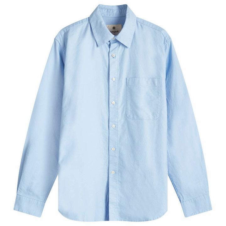 Photo: Snow Peak Women's Organic Cotton OX Shirt in Sax