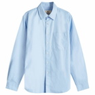 Snow Peak Women's Organic Cotton OX Shirt in Sax