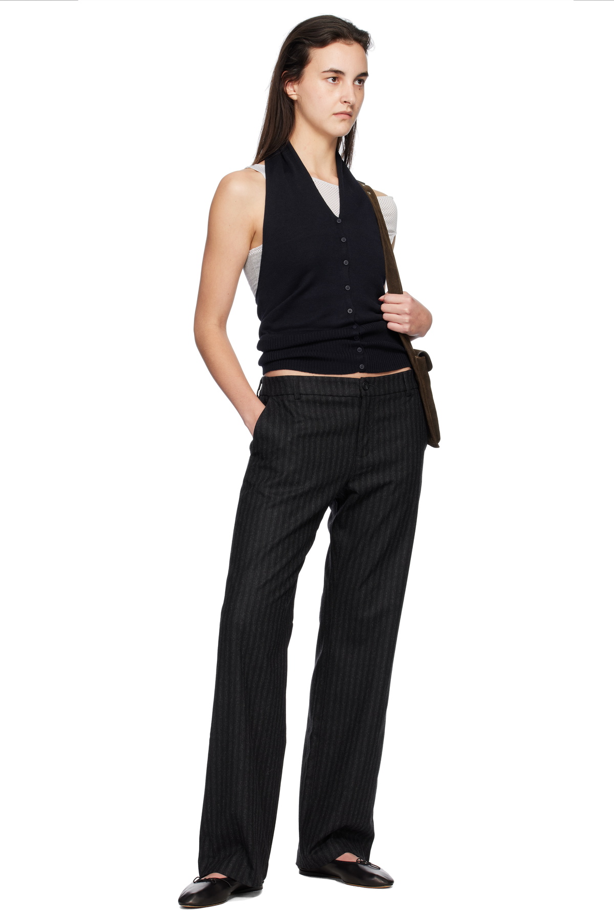 Paloma Knit Cropped Tank ブラック フリーサイズ Paloma Wool: Navy