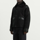 Stone Island Men's Ghost Suede Sheepskin Jacket in Black