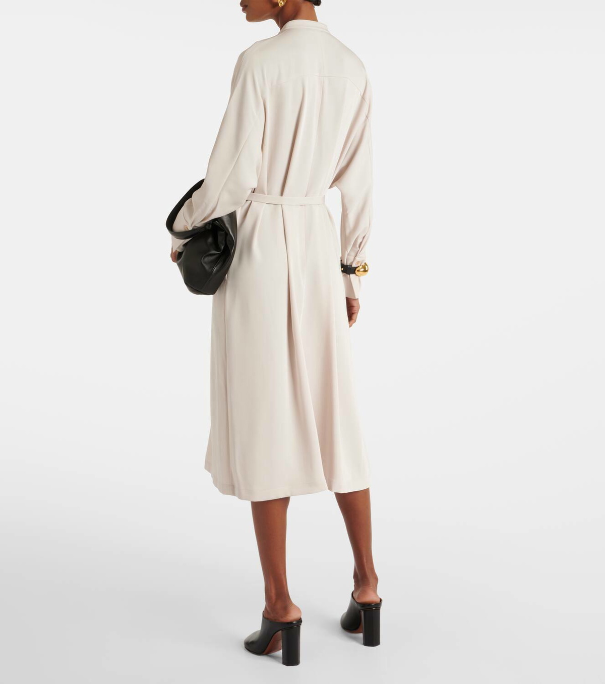 Joseph Dada belted cady midi dress