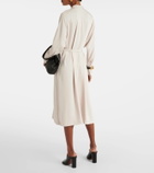 Joseph Dada belted cady midi dress