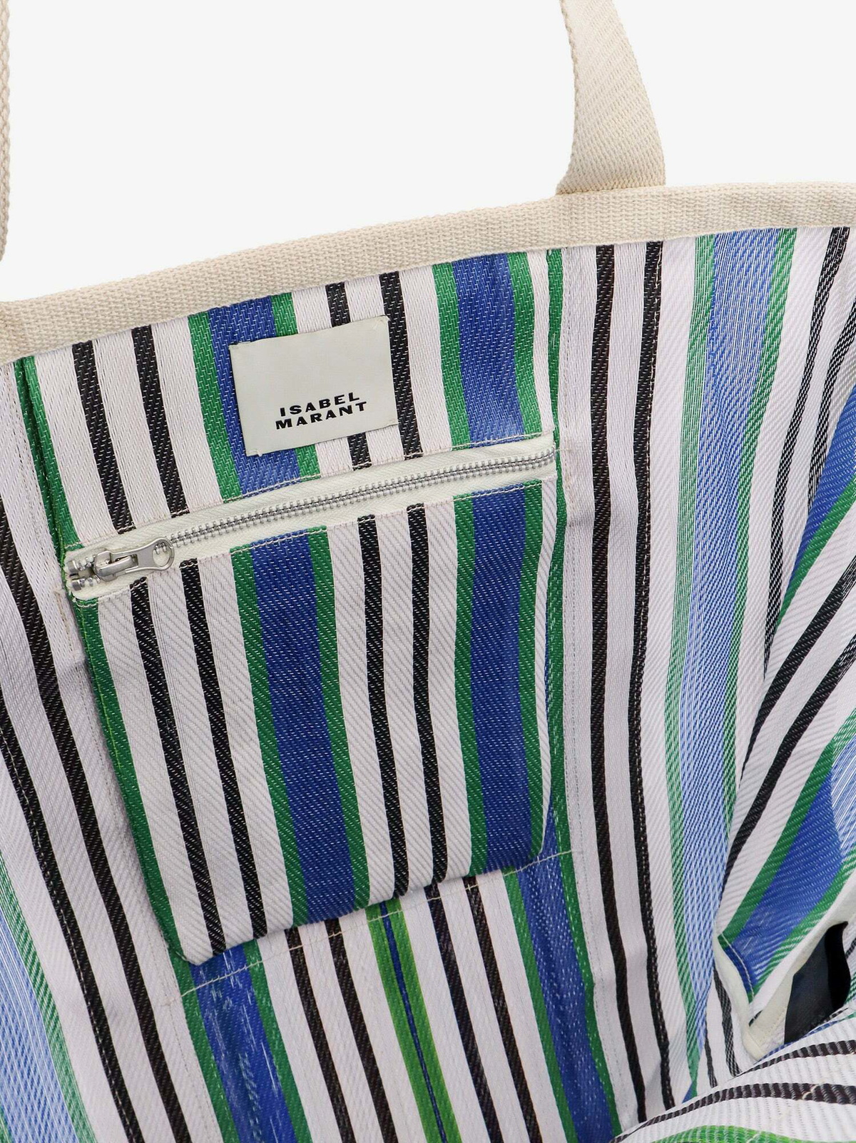 ★Isabel Marant★ WADEN STRIPED NYLON TOTE BAG BLUE MULTI-CO Isabel Marant Warden Multicolor Womens Isabel Marant